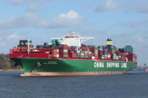 Containerschiff, China Shipping Line, Container, Fracht, Schiff, China