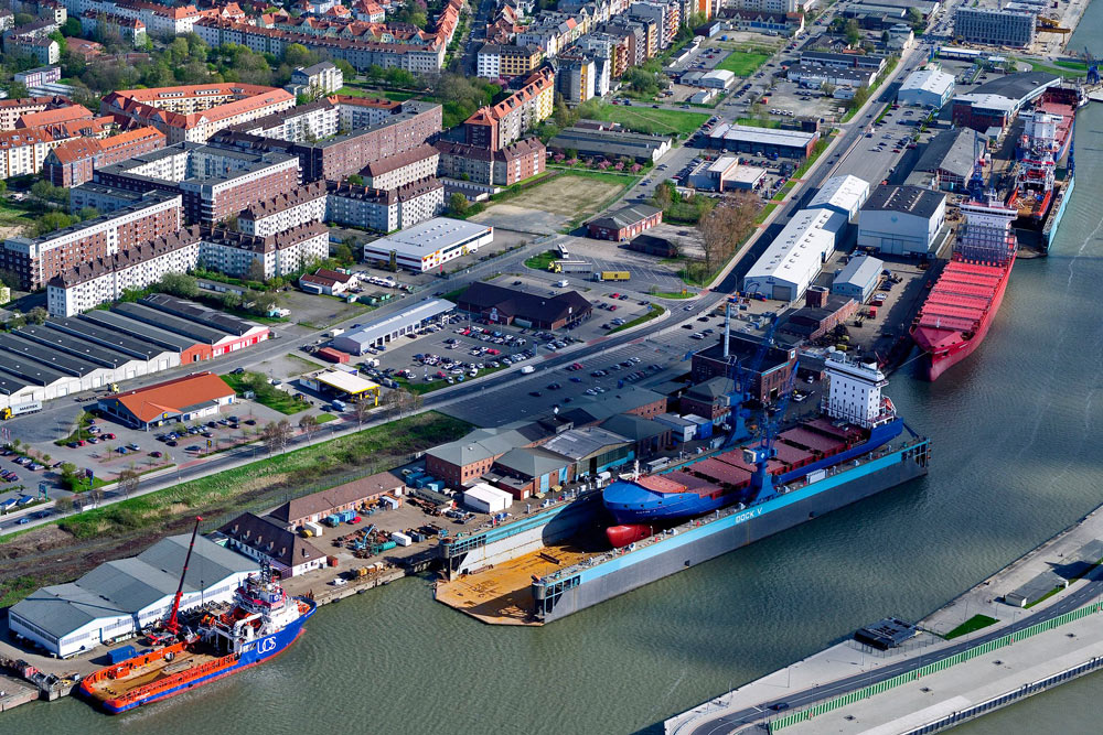 Zeppelin, Marine, Services, German Dry Docks, MWB, Zeppelin, German Dry Docks (GDD) ist zusammen mit BREDO Dockbetriebe und der Cuxhavener Mützelfeldwerft Bestandteil der neuen Werften-Allianz German Dry Docks Group.