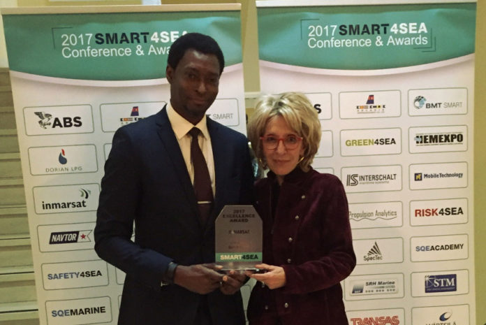 Inmarsat Maritime has won the Smart4Sea Award for its Fleet Xpress.