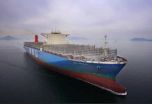 Neubauten, The »MOL Triumph« and its three sister vessels have a capacity for 20,150 TEU