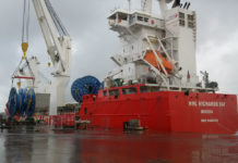 The »HHL Richards Bay« has transported reels and subsea equipment to Indonesia