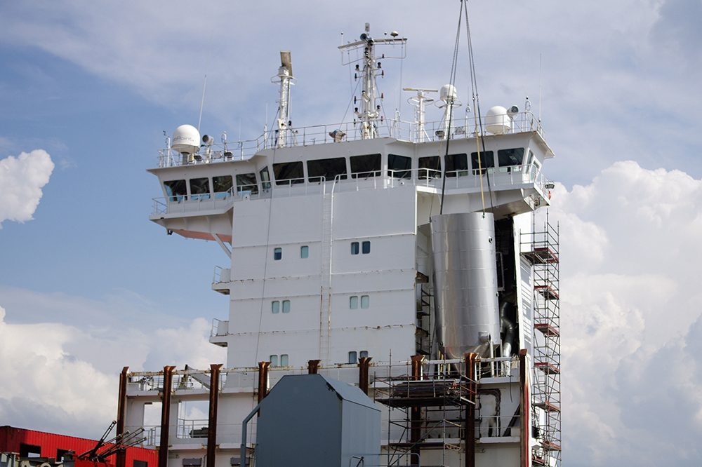 Installation of a Scrubber