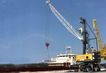 Liebherr has refurbished a mobile harbour crance LHM 180, that is used in port of Sibenik