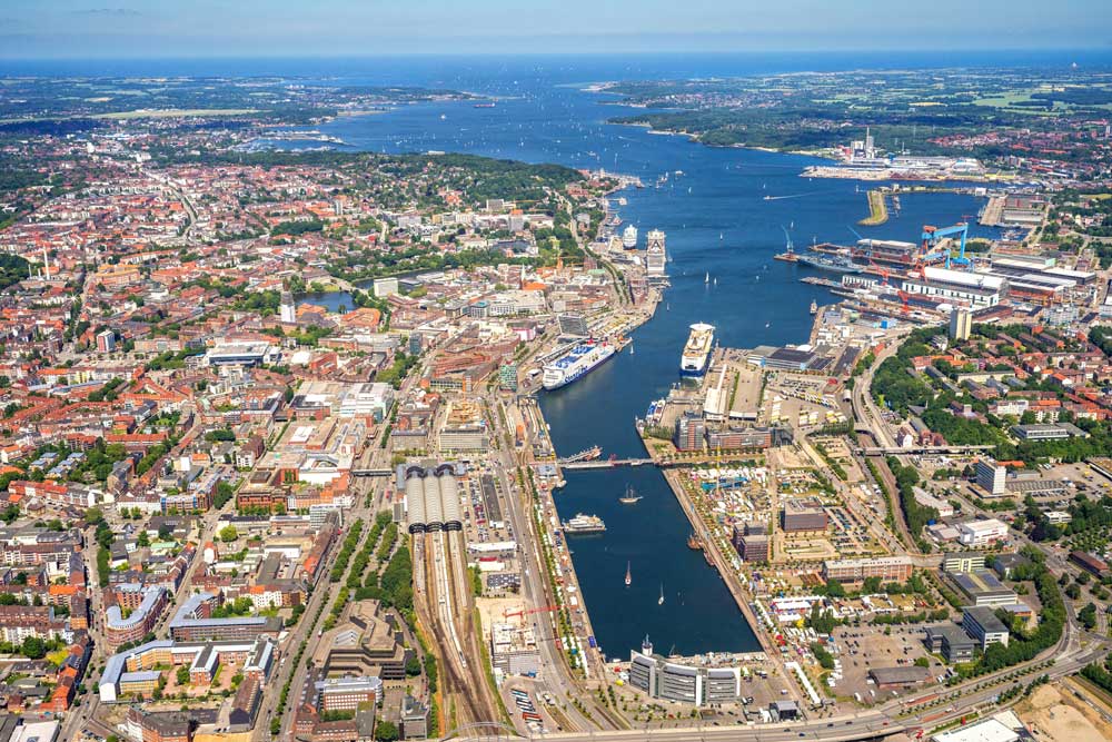 Kiel, Seehafen, Güterumschlag