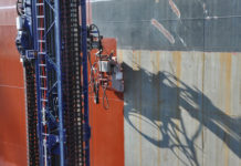Blohm+Voss führt ein neues Verfahren zum Beschichten von Schiffsrümpfen ein