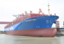 »COSCO Shipping Taurus« is one of the 20,000 TEU vessels of the company
