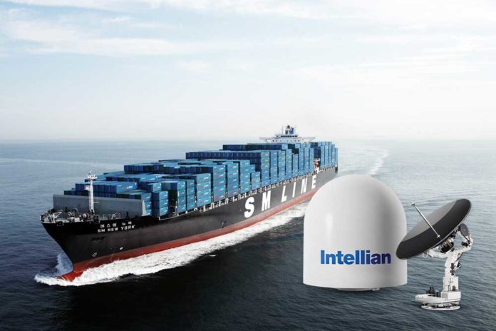 South Korean SM Line has selected Intellian's V100 antenna for its entire fleet