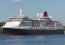 Die »Queen Victoria« der britsichen Cunard Line ist das erste Kreuzfahrtschiff im Jahr 2018 im Hamburger Hafen