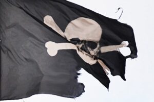 Piraten pirate flag, Symbolfoto Piraterie