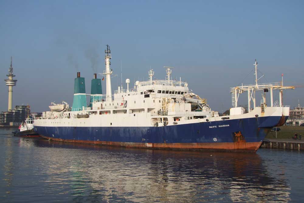 GMG, Global Marine, Pacific Guardian, Kabelleger, Bremerhaven, Fischereihafen