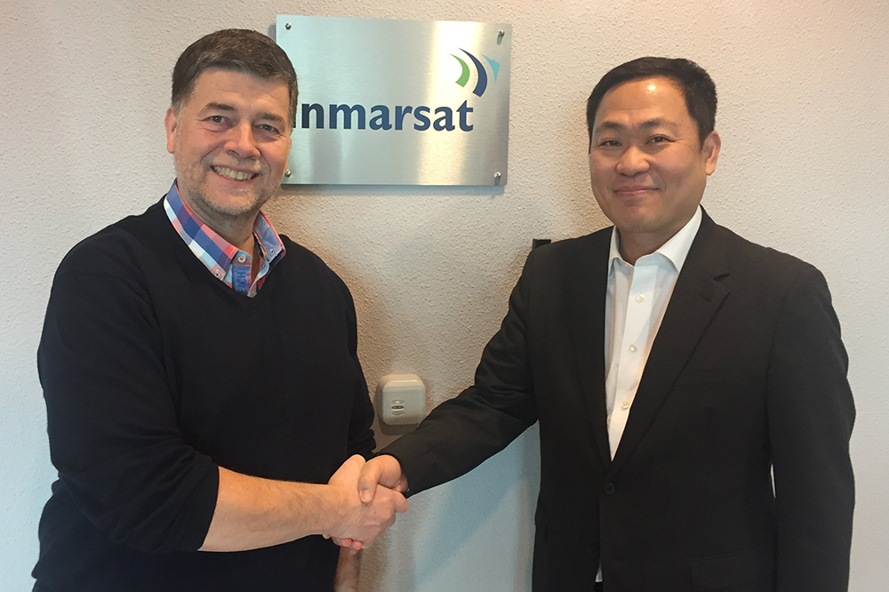 Ronald Spithout, President, Inmarsat Maritime and Eric Sung, President & CEO, Intellian