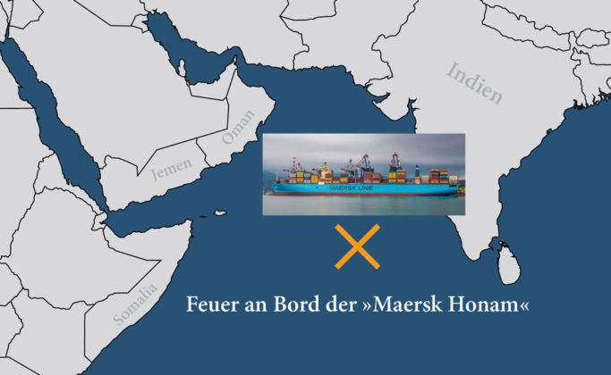 Karte Maersk Honam 1