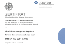 Seilflechter Tauwerk hat das Zertifikat DIN EN ISO 9001:2015 erhalten