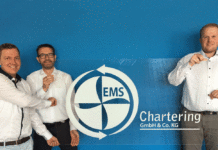 Das Team von EMS Chartering in Bremen: Fabian Meyer, Andreas Walter und Michael Böning