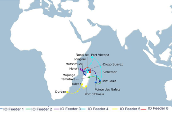 cma cgm indian ocean feeder map