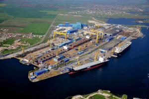 Mangalia-Werftgelände in Rumänien