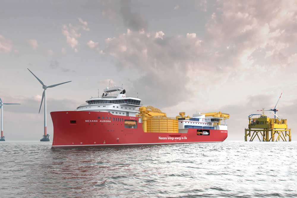 Ulstein, Nexans, Offshore, Kabelleger