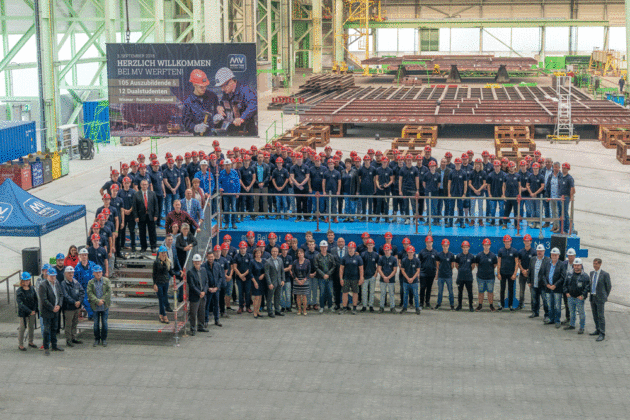 Bei MV Werften haben 117 Nachwuchskräfte ihre Ausbildung begonnen