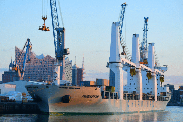 Die Schiffe der Reederei Chipolbrok werden seit zwei Jahren am Hamburger C. Steinweg Süd-West-Terminal abgefertigt