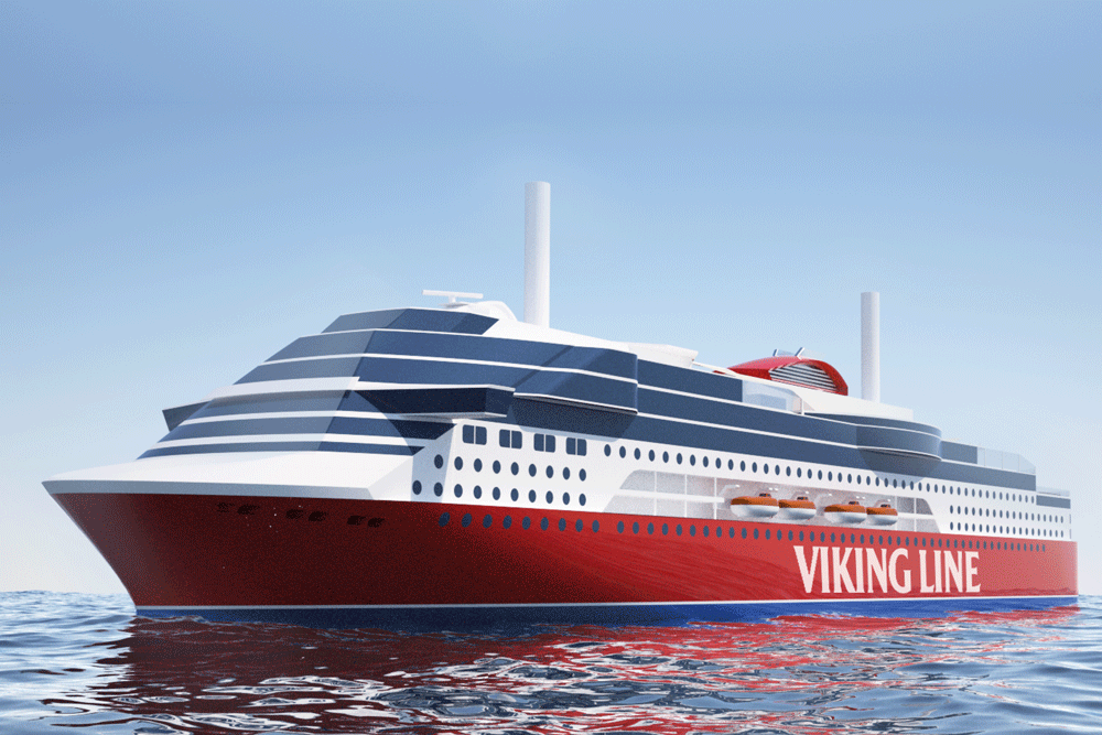 Der Start für das neue Kreuzfahrtschiff der Viking Line ist in China erfolgt