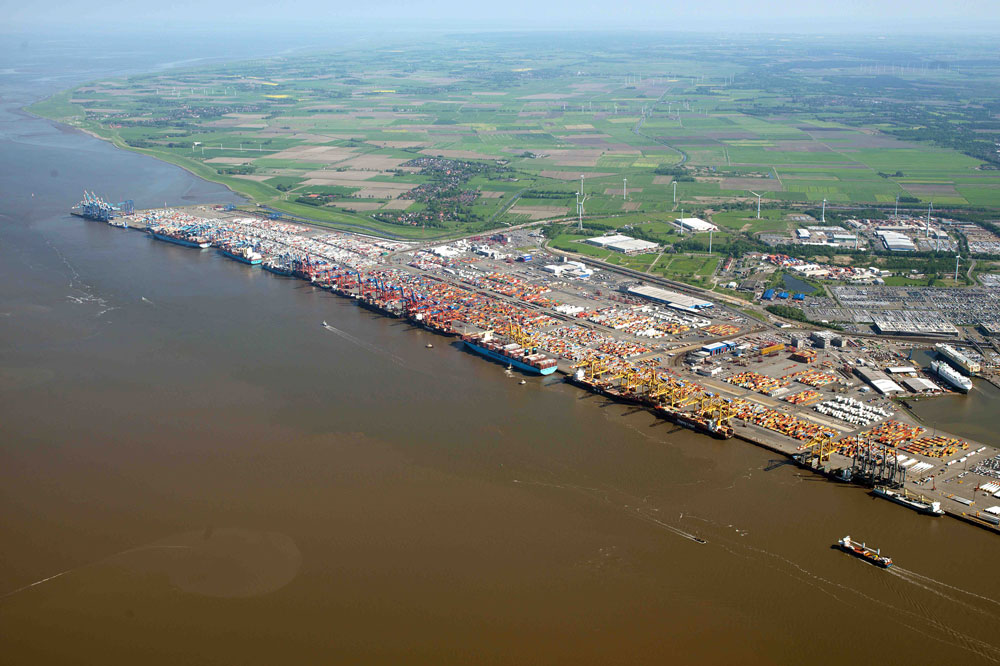 Bremerhaven, Container-Terminal, Außenweser, Vertiefung