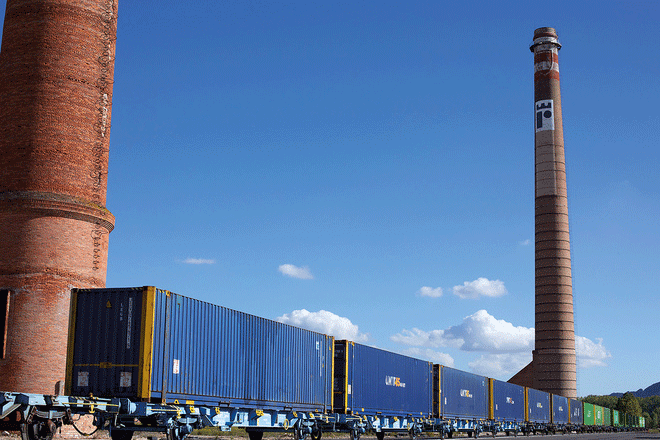 Synergy hat eine Containerzugverbindung zwischen Barcelona und Miranda ins Leben gerufen