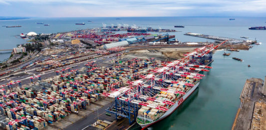 OOCL Malaysia at Port of Long Beach