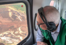 Vale-CEO Fabio Schvartsman fliegt nach dem Dammbruch über Brumadinho