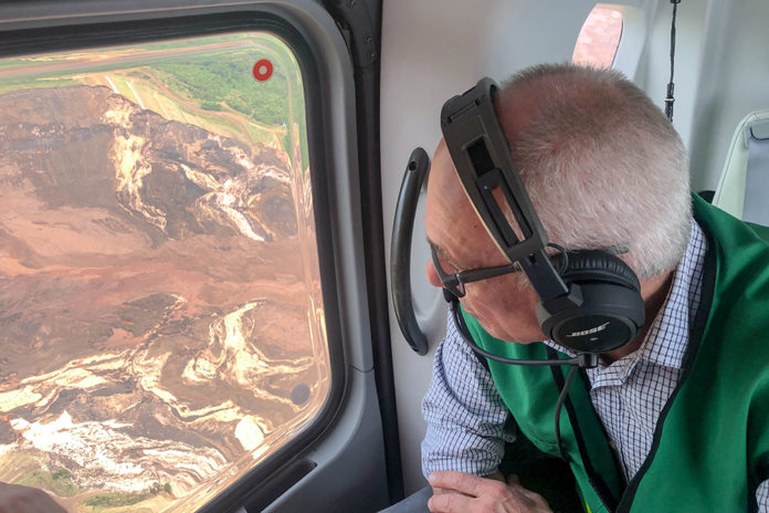Vale-CEO Fabio Schvartsman fliegt nach dem Dammbruch über Brumadinho