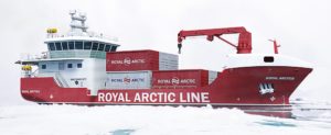 Nodosa, Havyard, Royal Arctic Line, Grönland, Greenland, Arktis
