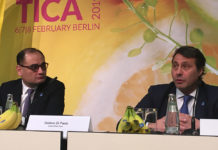 Chiquita-Präsident Carlos López Flores und der Chef der Great White Fleet, Stefano Di Paolo