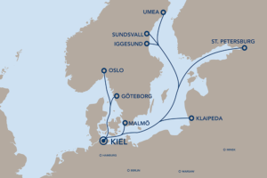 Frachtfährverbindungen ab Kiel