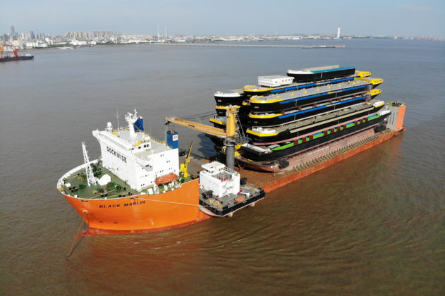 Concordia Damen ships 18 hulls from Shanghai to Rotterdam 1