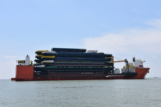 Concordia Damen ships 18 hulls from Shanghai to Rotterdam 4