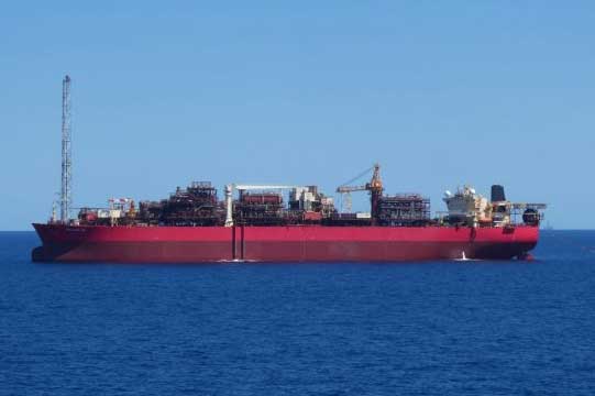 Die »FPSO-Einheit« Ngujima-Yin arbeitet vor Australien