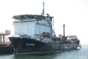 Das Kabellegeschiff »Lorelay« von Allseas