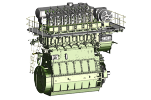 X40DF engine for smaller two-stroke vessels