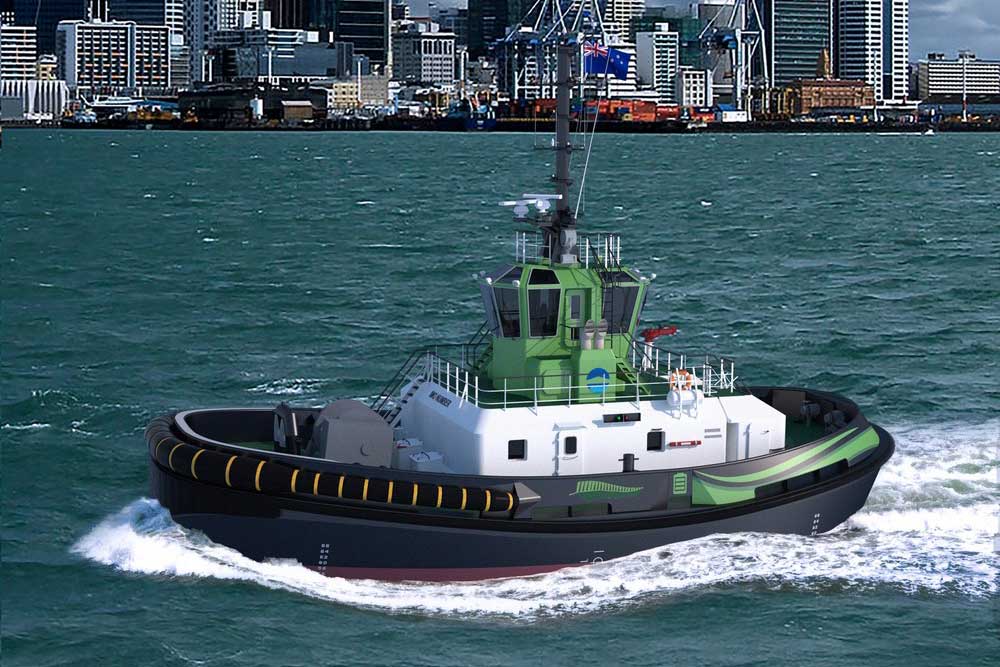 Ein vollelektrischer Schlepper der Marke RSD-E Tug 2513 kommt demnächst in Auckland zum Einsatz
