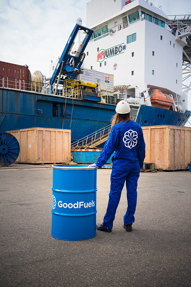 Jumbo vessel and Goodfuels barrel