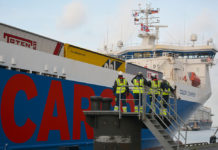Color Line Color Carrier am Norwegenkai in Kiel