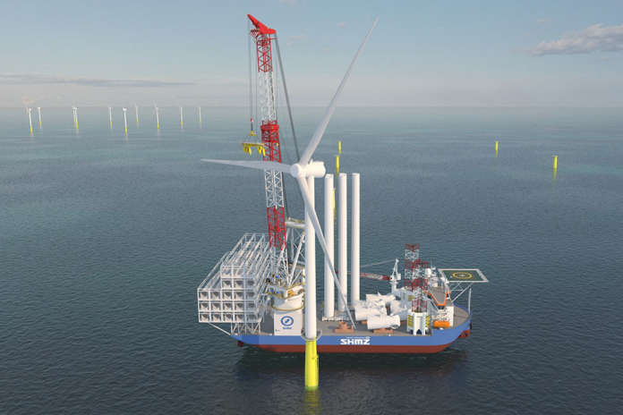 Shimizu-Corp-wind-turbine-installation-vessel