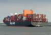Hapag-Lloyd Containerschiff Ulsan Express mit Scrubber, Symbolbild THE Alliance