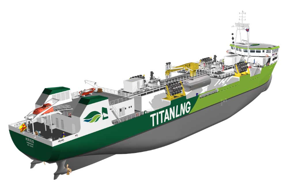 LNG, Bunkerschiff, FSG, Titan-Krios