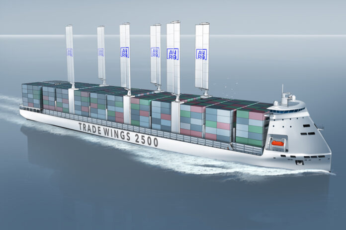 Segel, Containerschiff