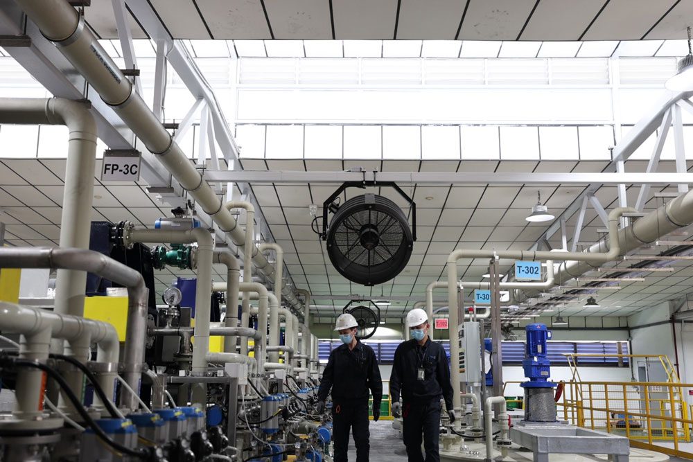 Batterie Recycling in Singapur TES