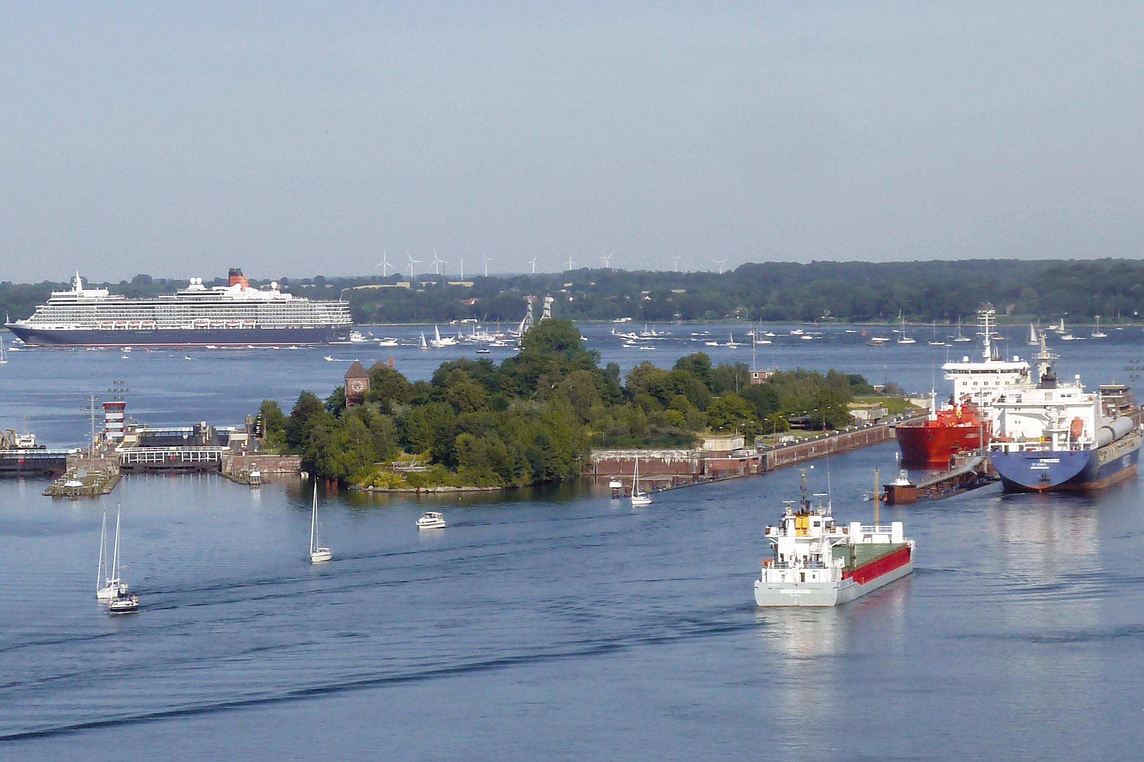 NOK, Nord-Ostsee-Kanal, Schleuse, Kiel-Holtenau