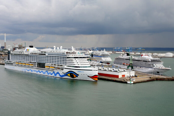 Der Hafen von Le Havre verfügt über drei Liegeplätze für Kreuzfahrtschiffe © Haropa Port Le Havre
