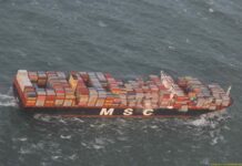 MSC, Container über Bord, Verlust