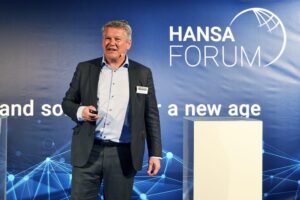 Michael de Visser, Geschäftsführer des Bereichs Schiffsfinanzierung bei NIBC auf dem HANSA-Forum 2022