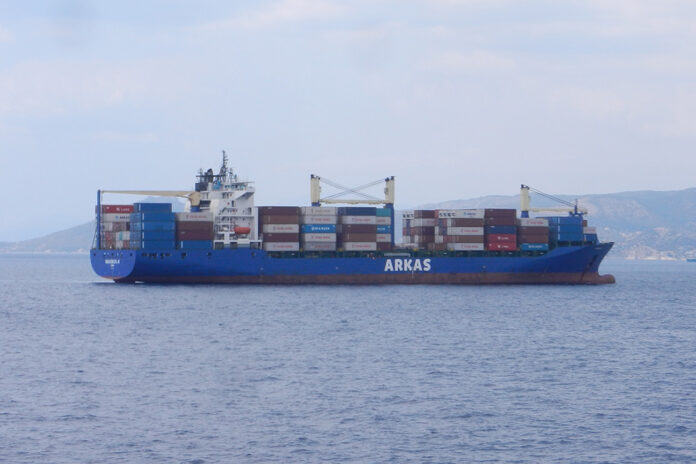 Arkas-Containerschiff-Feeder-Mittelmeer